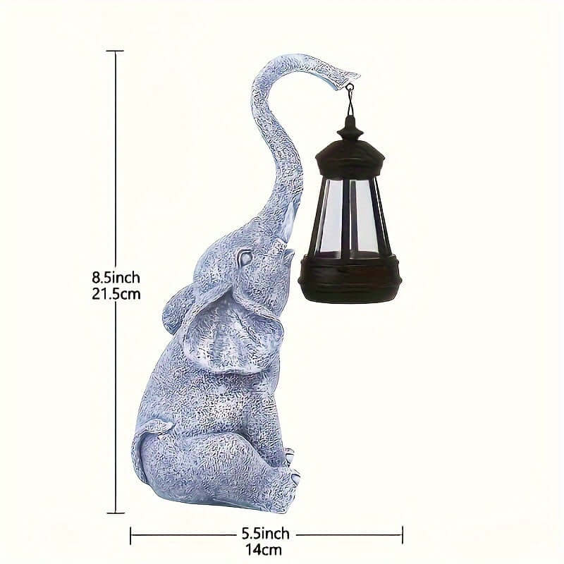 Outdoor Elephant Solar Powered Yard Light