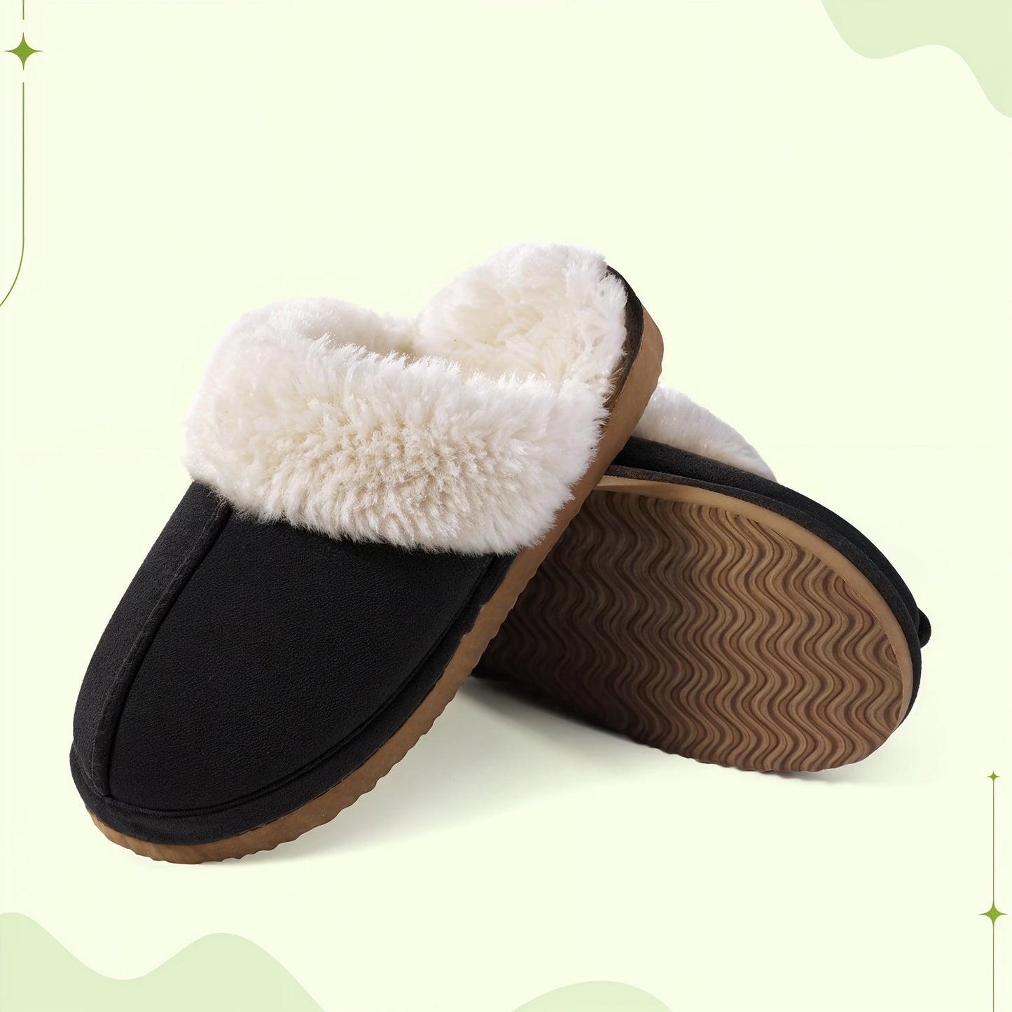 Soft Suede Wool Slippers