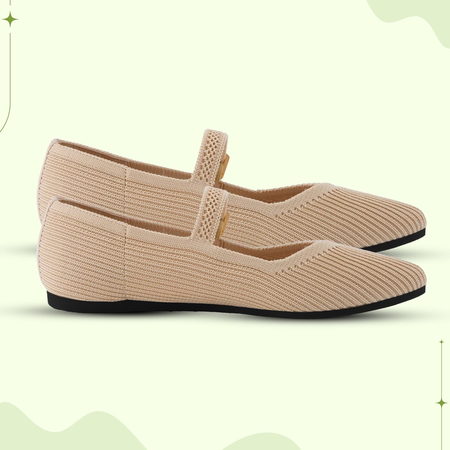 Comfortable Flat Square Toe Sandals