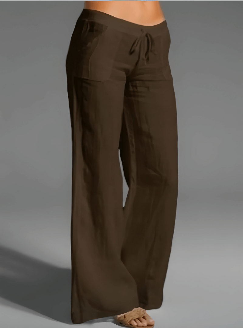 Relaxed Fit Light Linen Pants for Women