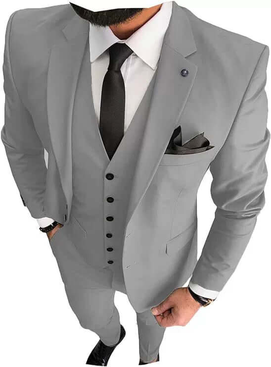 Classic Fit Men's 3 Piece Suit