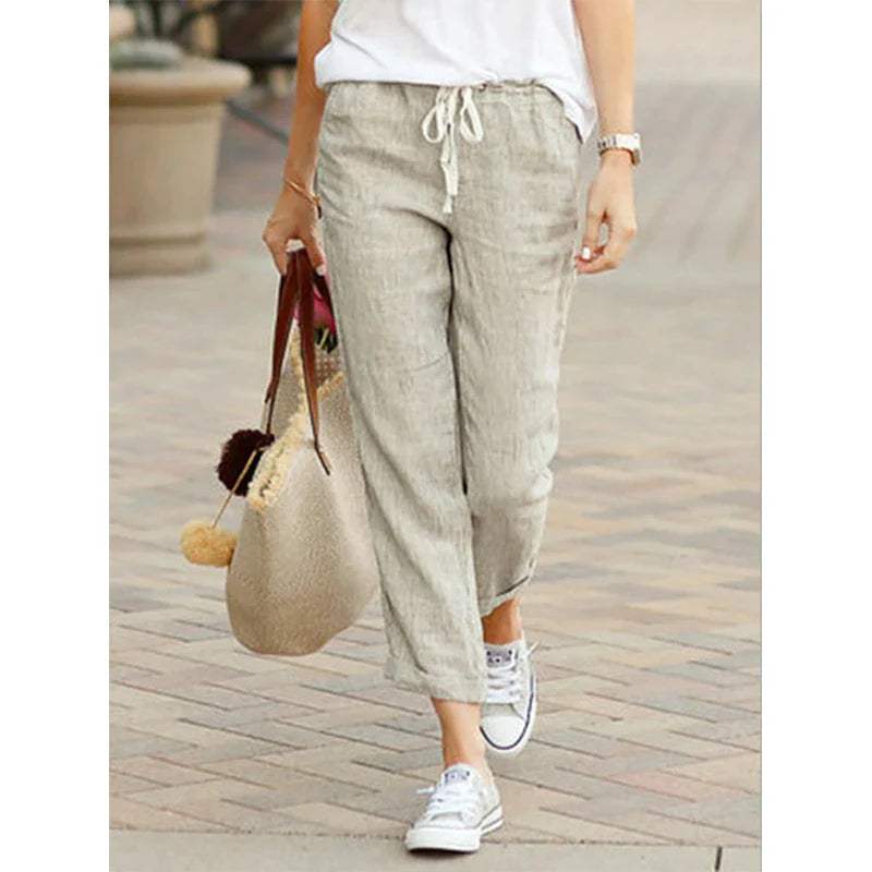 Comfortable Casual Elastic Waist Pants