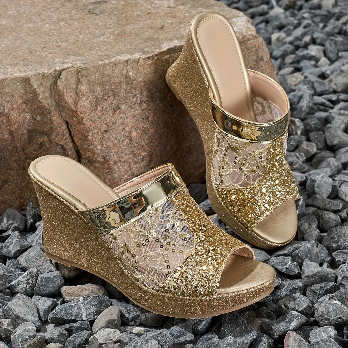 Beautiful Lace Up High Heel Shoes