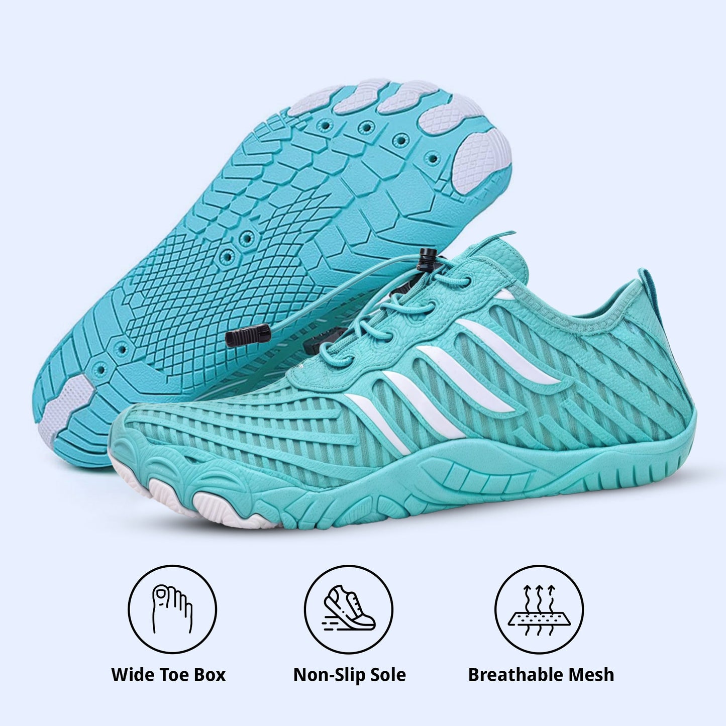 Grip Sole Water Shoes for Active Feet