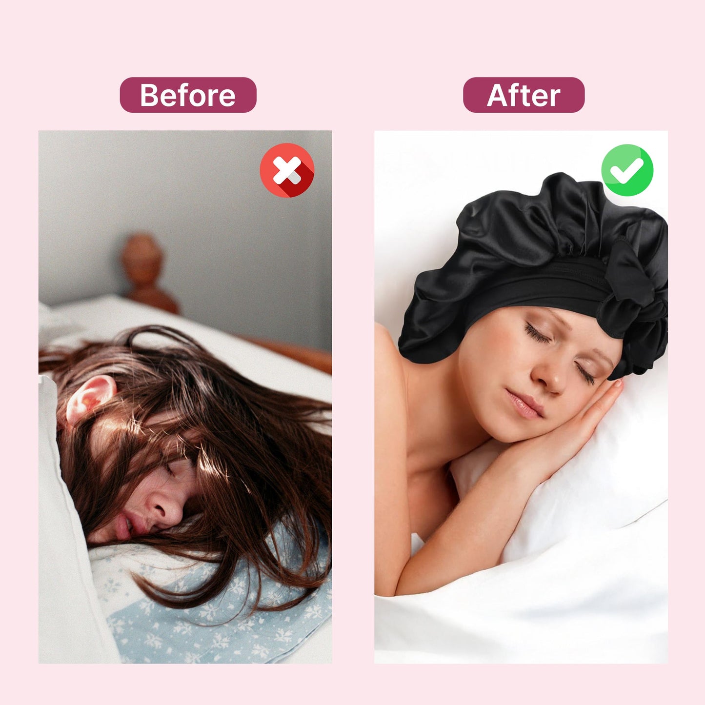 Soft Sleep Bonnet - Secure All Night Fit