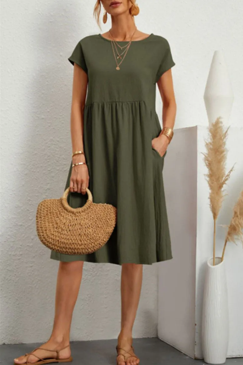 Variant image for Meli | Casual Midi Dress for Women - Lightweight Summer Style-81