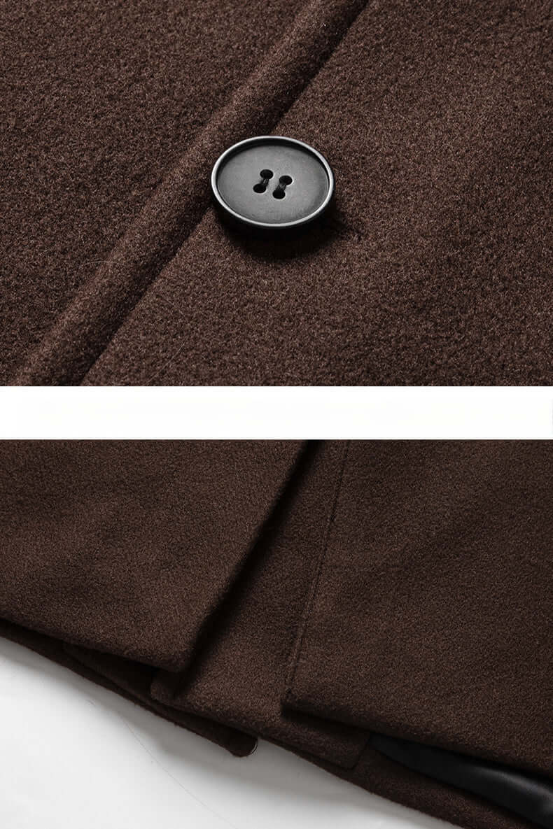 Men's Warm Large Tweed Winter Coat
