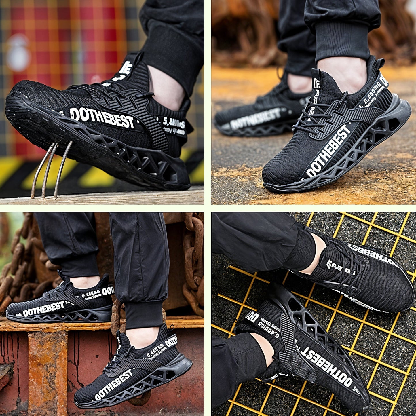 Lightweight Airy Work Safety Shoes