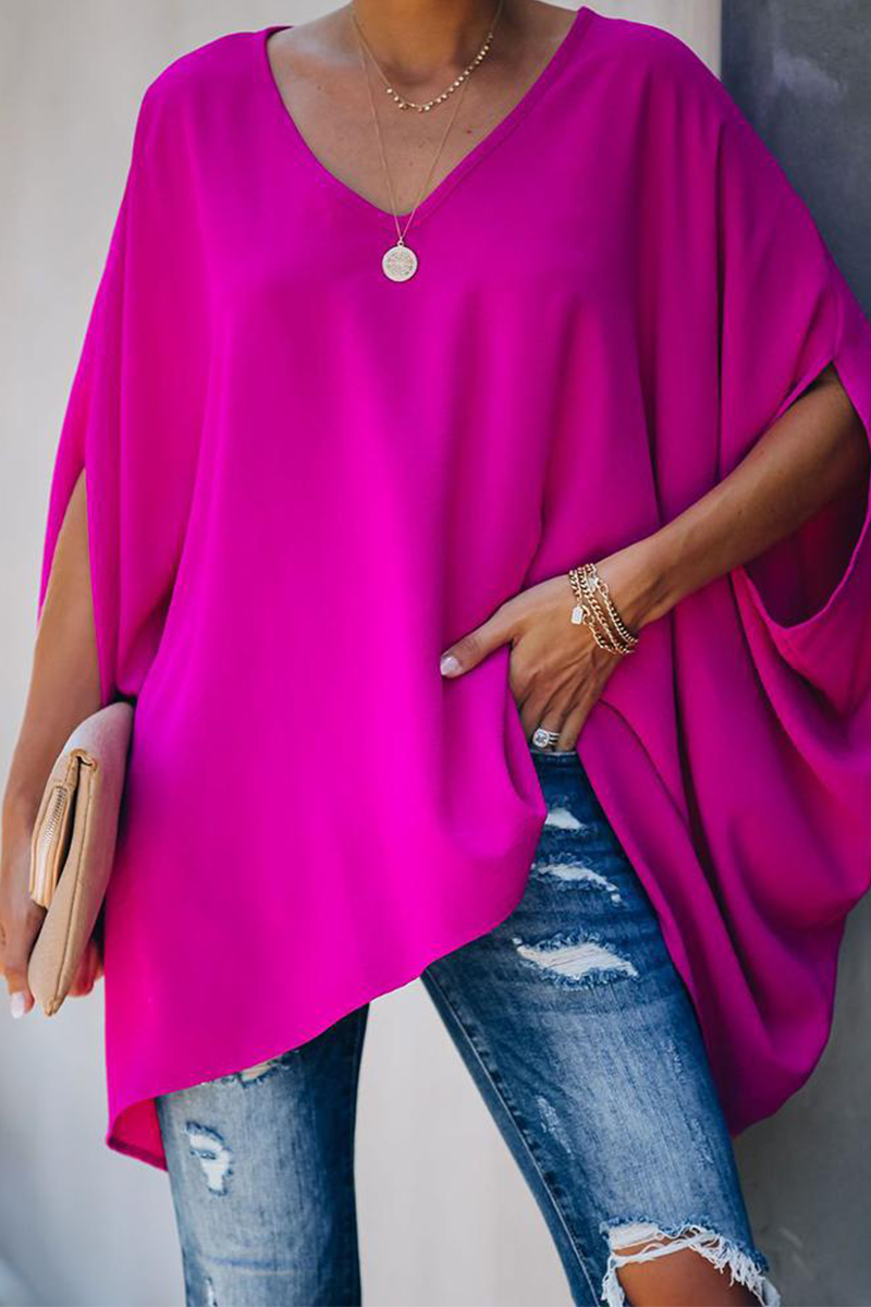 Relaxed Fit V-Neck Women's T-Shirts