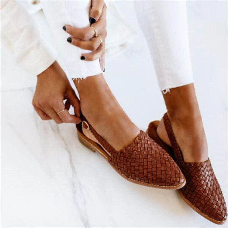 Ladies' Buckle Ankle Strap Sandals