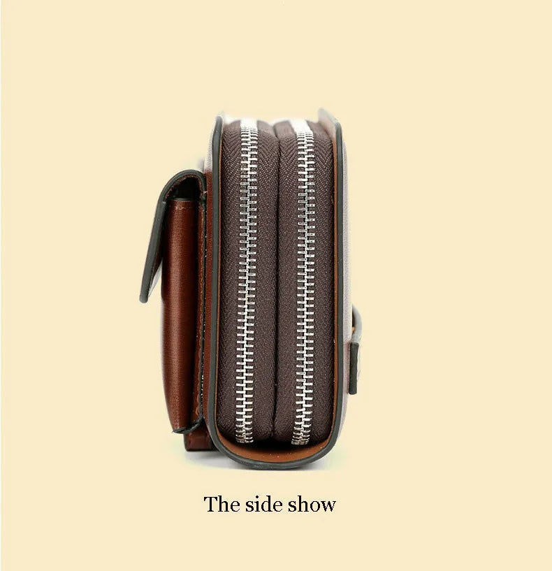 Classic Men's Leather Clutch Wallet