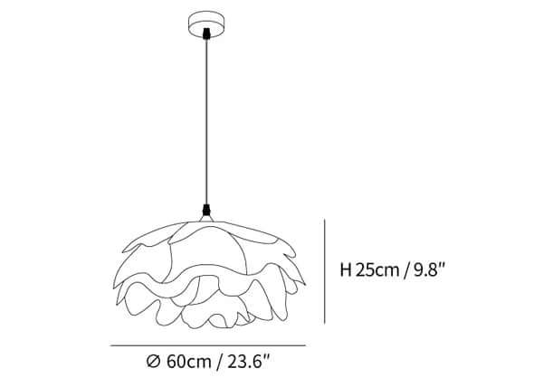 Petals Design Hanging Light Fixture