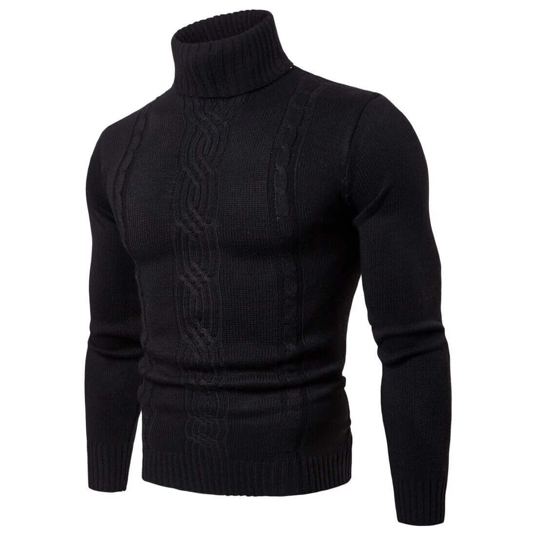 Men's Thick Cable Crew Neck Sweater