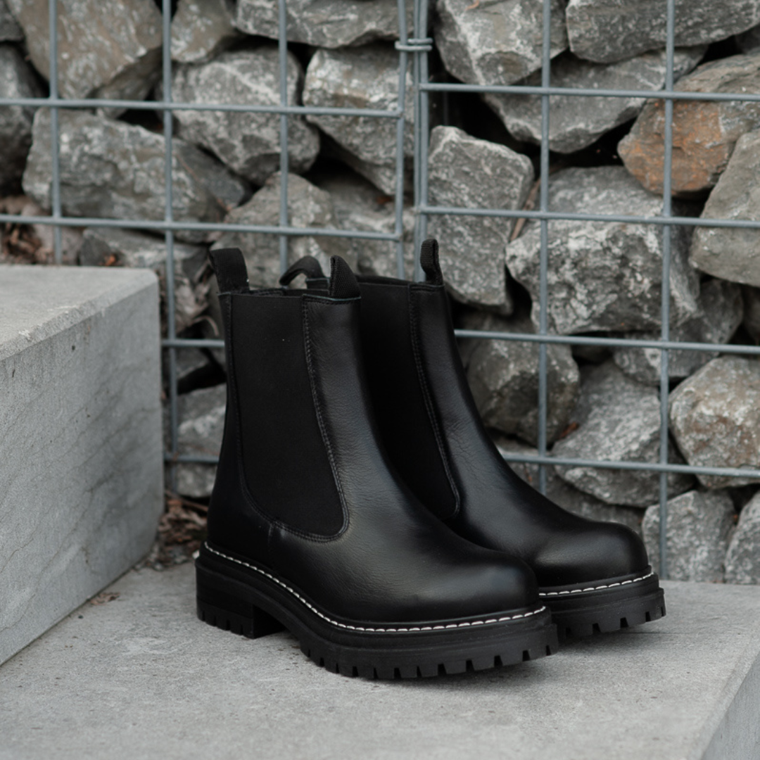 Ladies Low Heel Ankle Boots