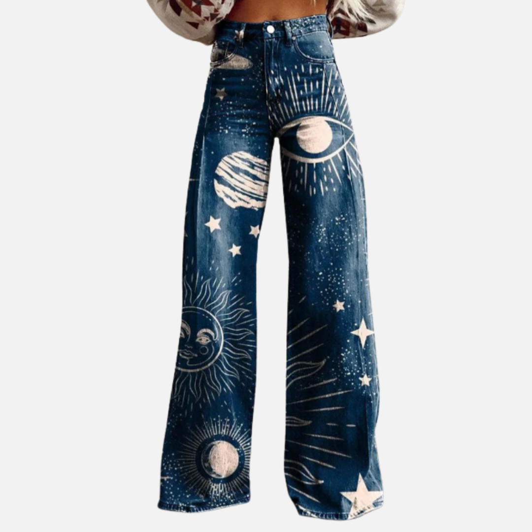 Charlotte | Women's High-Waisted Wide Leg Jeans