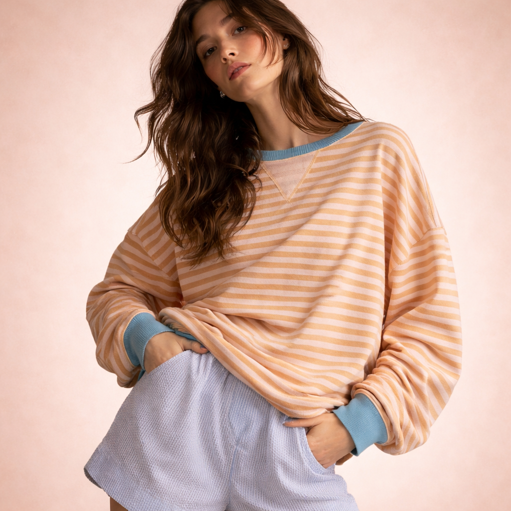 Charlotte | Elegant and Stylish Oversized Sweatshirt for Autumn