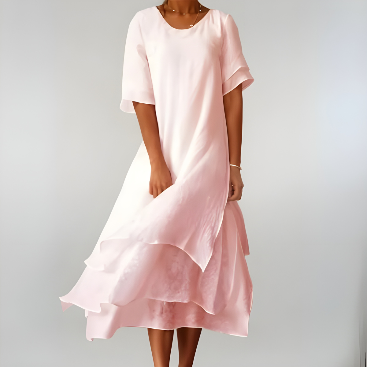Chic and Comfortable Cotton Long Dress
