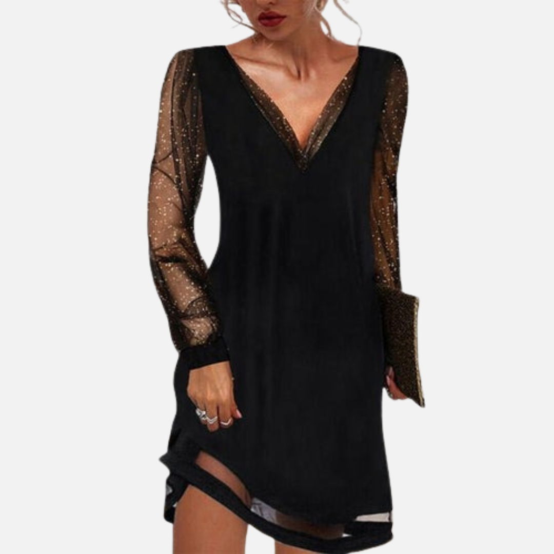 Formal Gown with V-Neck