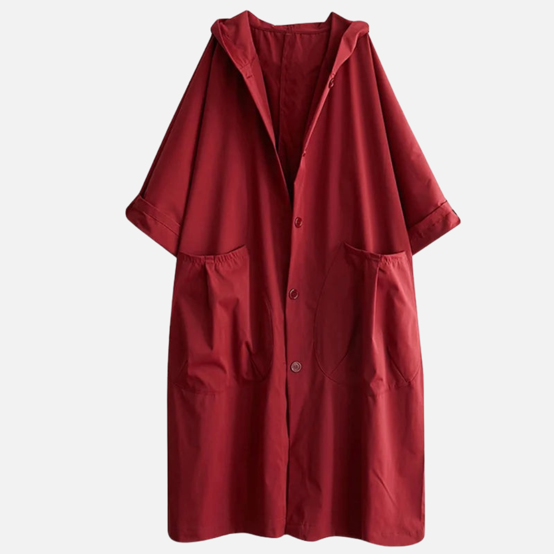 Women's Oversized Hooded Long Jacket