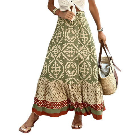 Boho Bliss | Black Maxi Skirt for Women 2