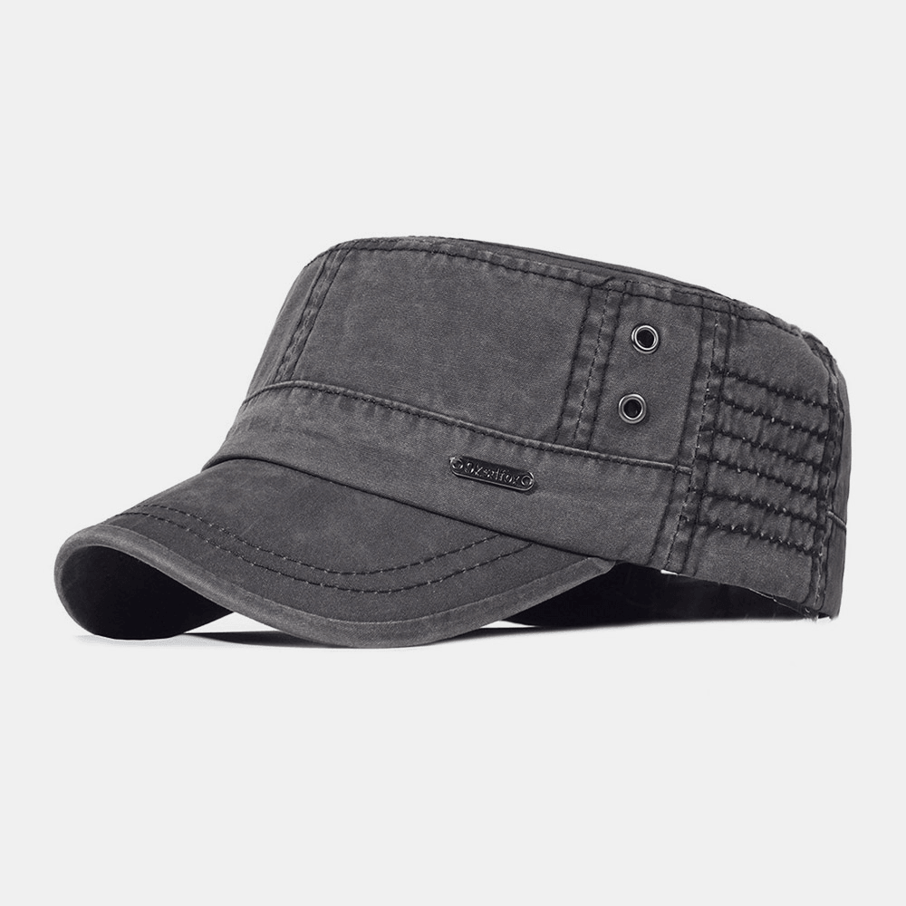 Relaxed Fit Vintage Military Baseball Cap for Men