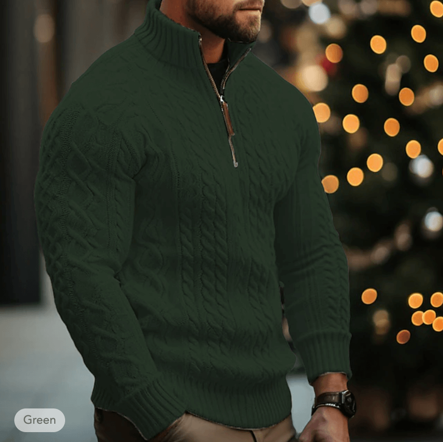 Men's Soft Fleece Zip Sweater