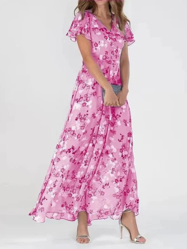 Elegant Belly Concealing Maxi Dress