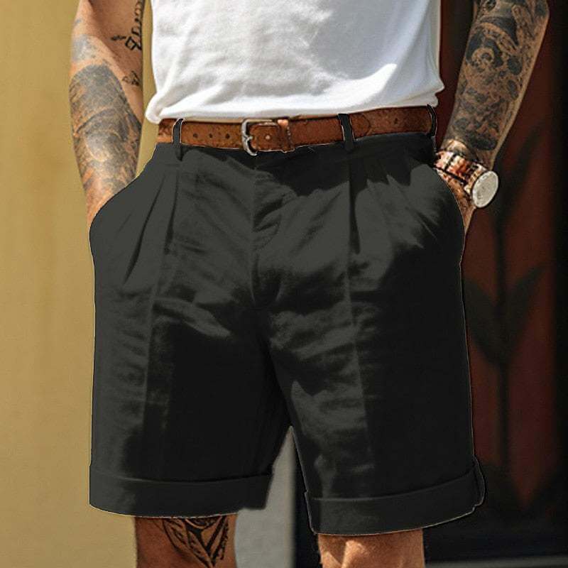 Comfortable Summer Pleated Shorts for Men