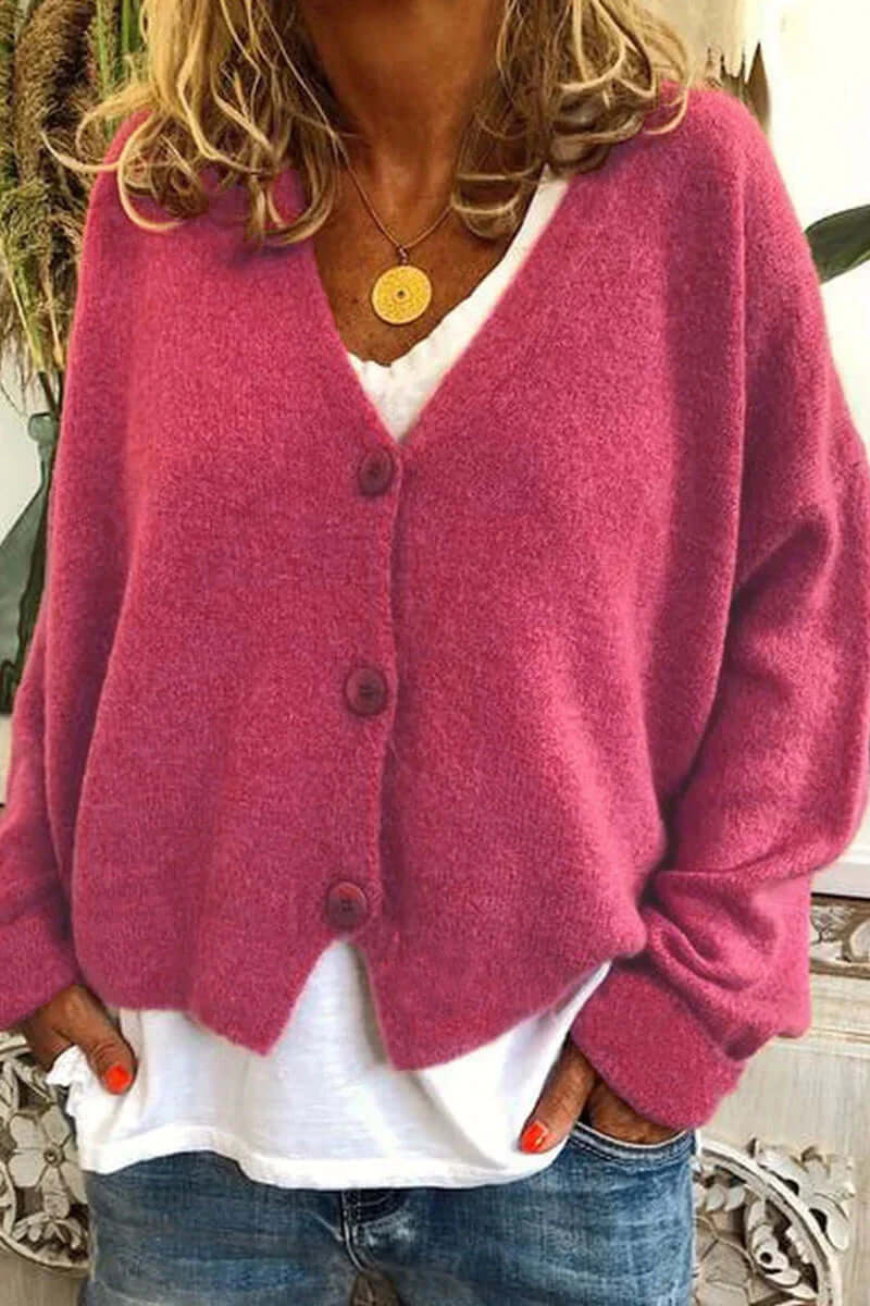 Colorful Patchwork Open Front Women's Cardigan