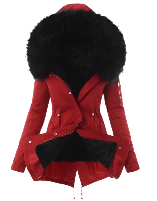 Warm Ladies Tailored Winter Parka Coat