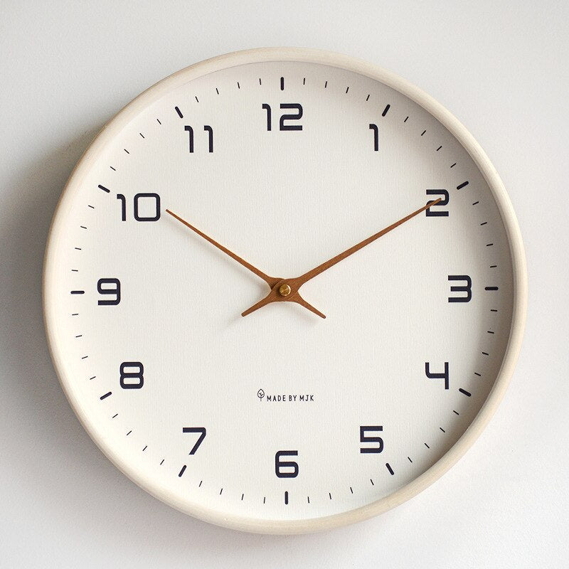 Simple Rustic Wooden Wall Clock
