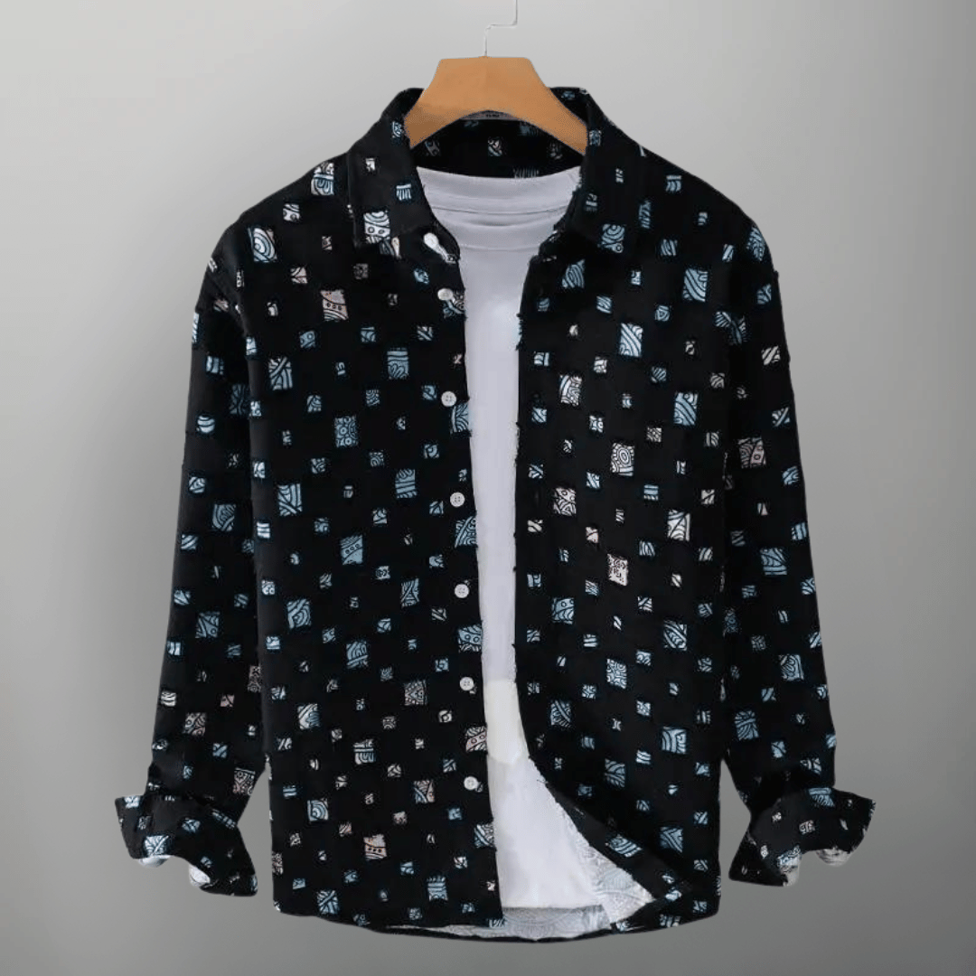 Alessandro | Denim Frayed Shirt