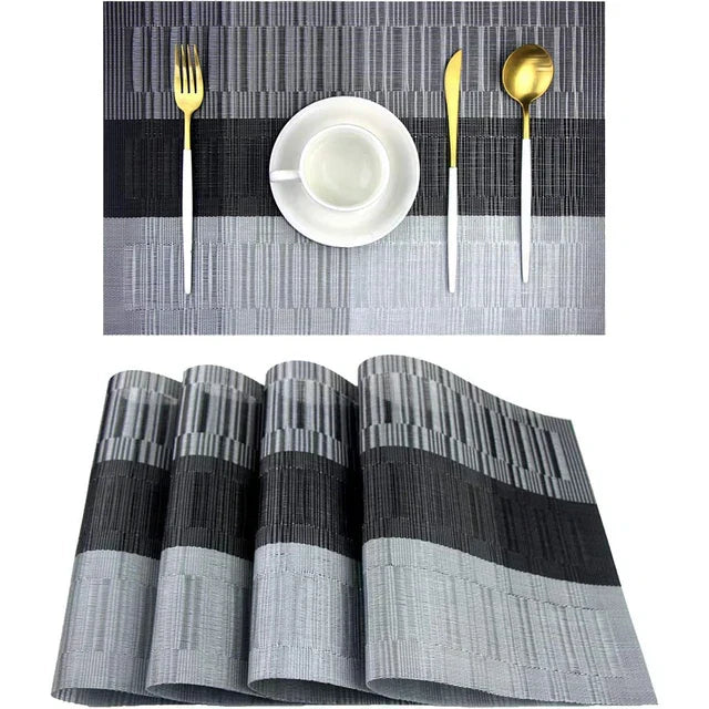 Durable Easy Clean Table Placemats Set of 4