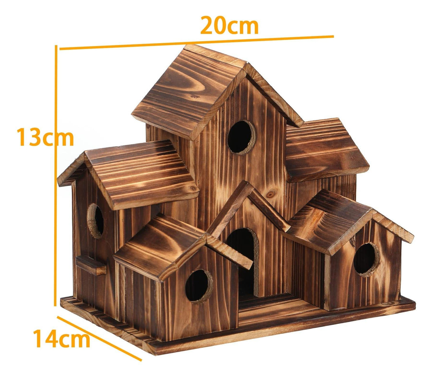 Rustic Wooden Bird House for Outdoor Garden Decor