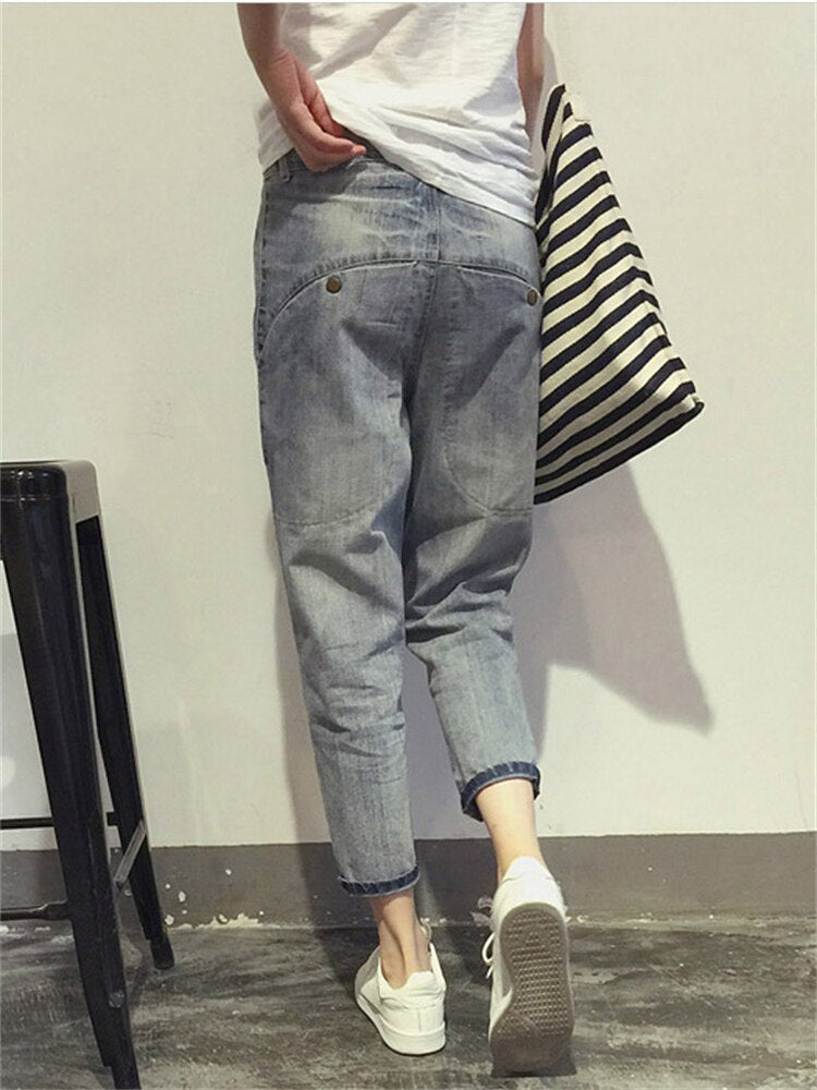 Faded Grey Shorts for Ladies