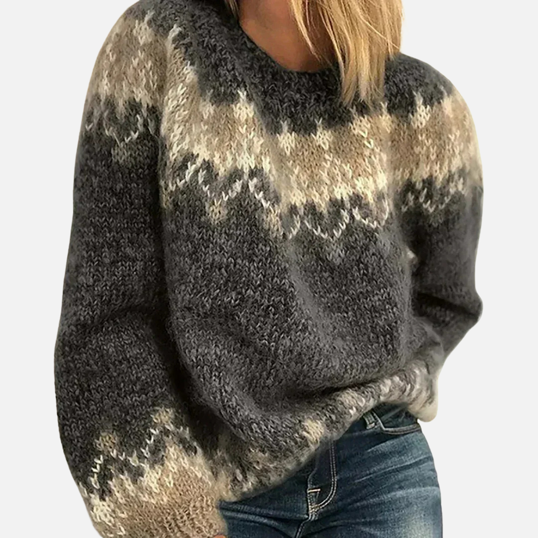 Toni | Women's Fair Isle Nordic Sweater