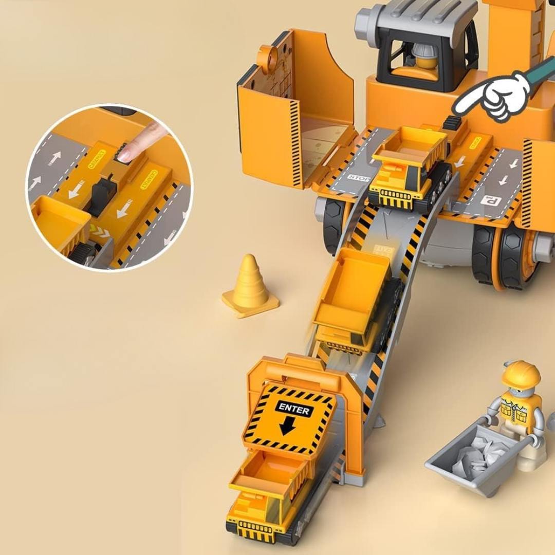 Big Builder - Kids Construction Vehicle Play Set