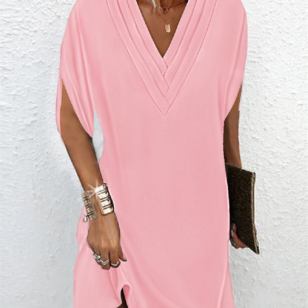 Sleeveless Low Cut Mini Dress for Ladies