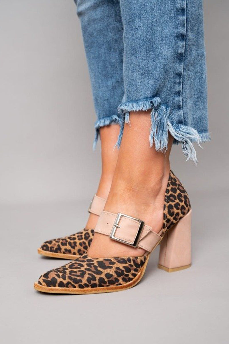 Wild Leopard Soft Ankle Sandals