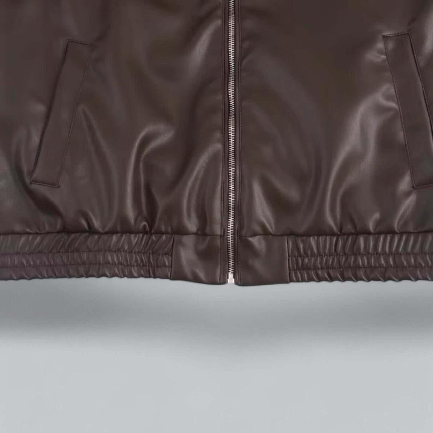 Classic Ladies Fake Leather Biker Jacket