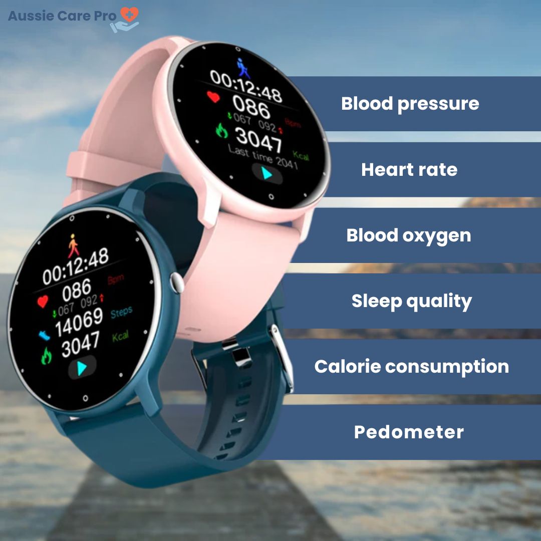 Advanced Fitness Tracker Watch with Blood Pressure Monitor