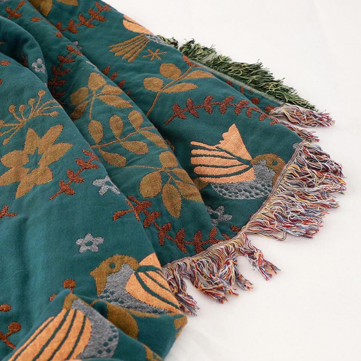 Soft Plush Reversible Bird Blanket – Warm and Cozy