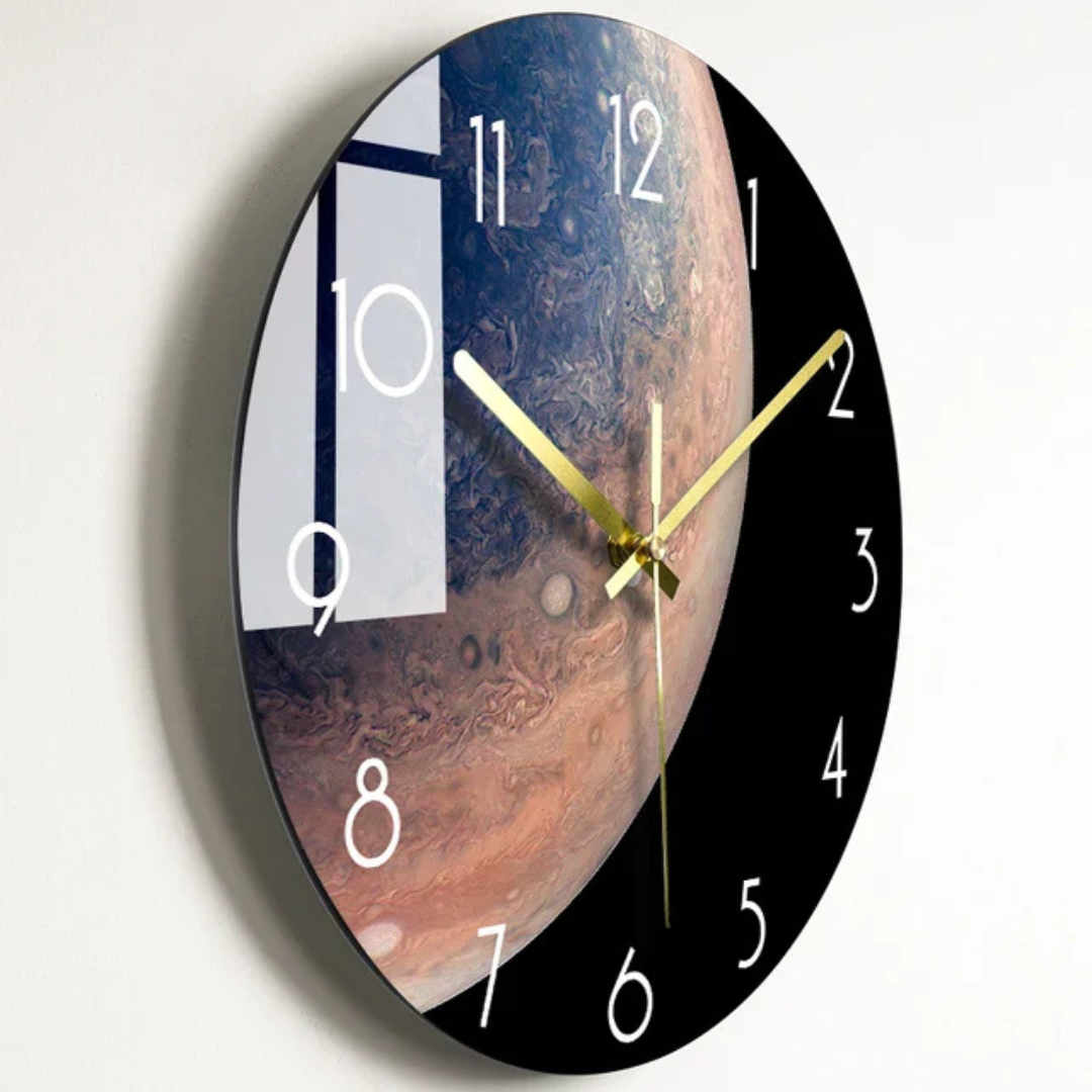 Big Clear Wall Clock - Simple Modern Home Decor