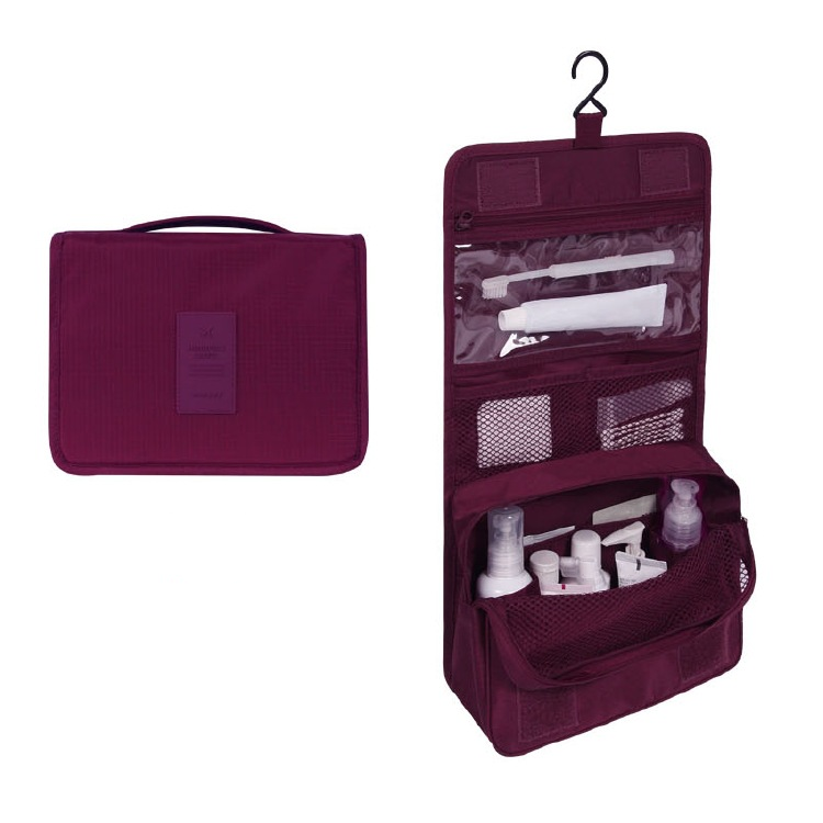 Compact Travel Toiletry Bag with Water-Resistant Design