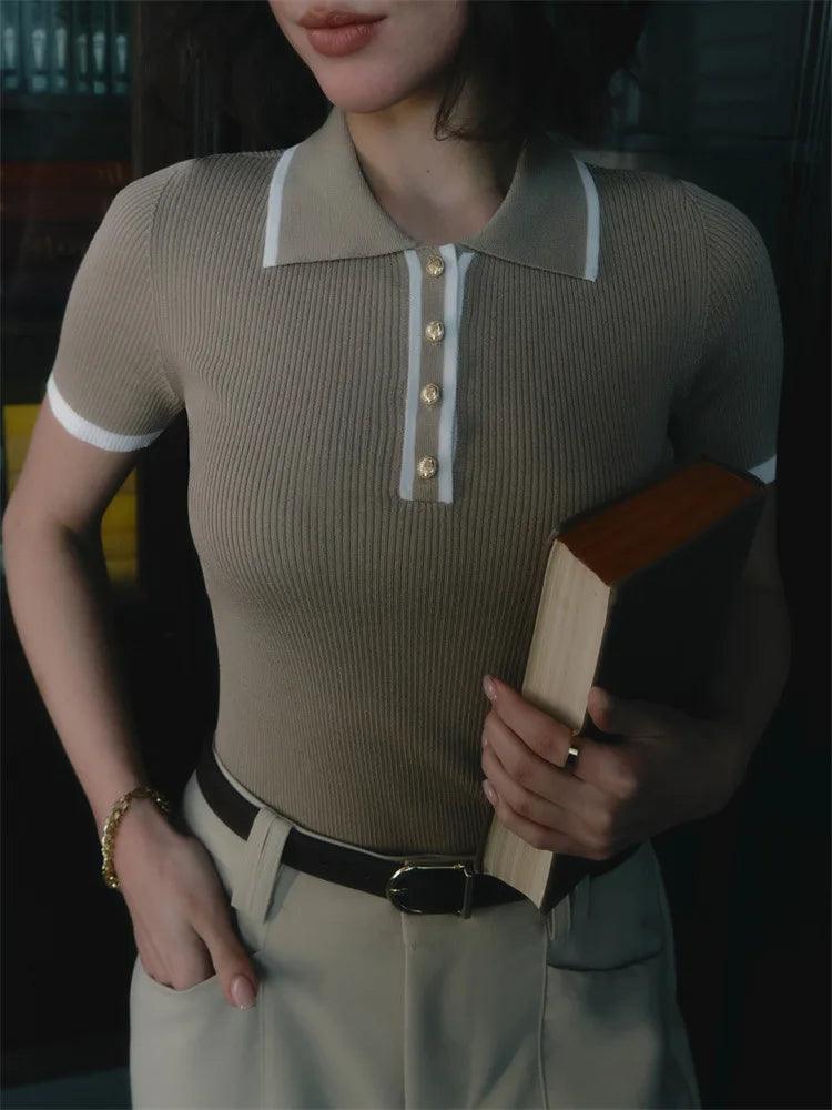 Soft Cotton Polo Top