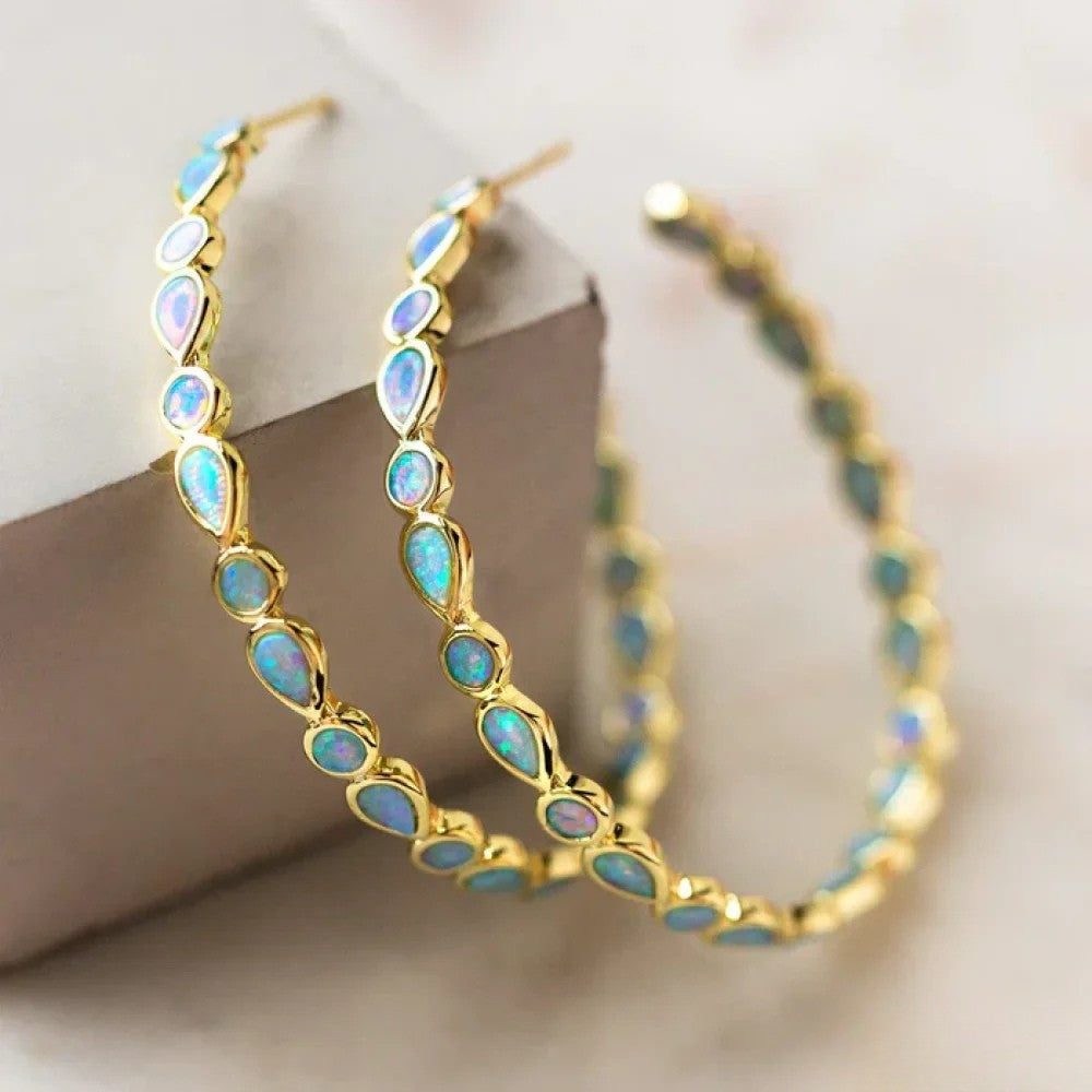 Classic Circle Drop Earrings - Luxivelle
