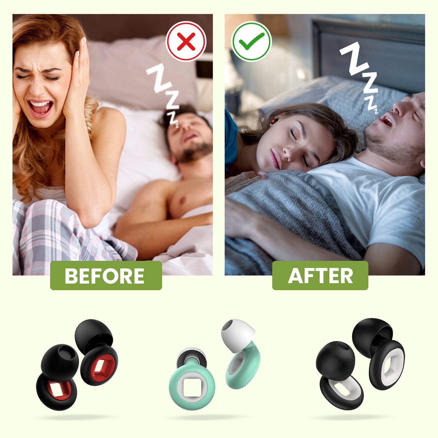 Better Sleep Kit - Soft Bonnet + Ear Plugs