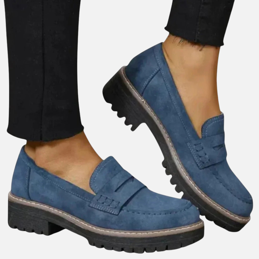 Abigail | Lug-Sole Penny Loafers