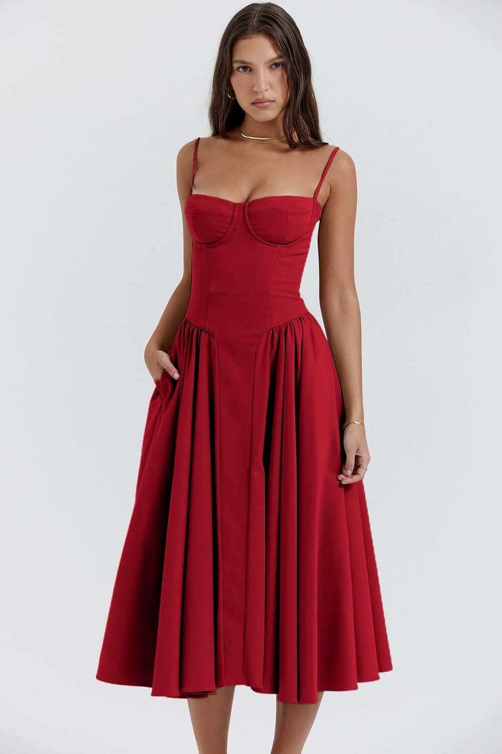Ladies' Chic Corset Waist Dress