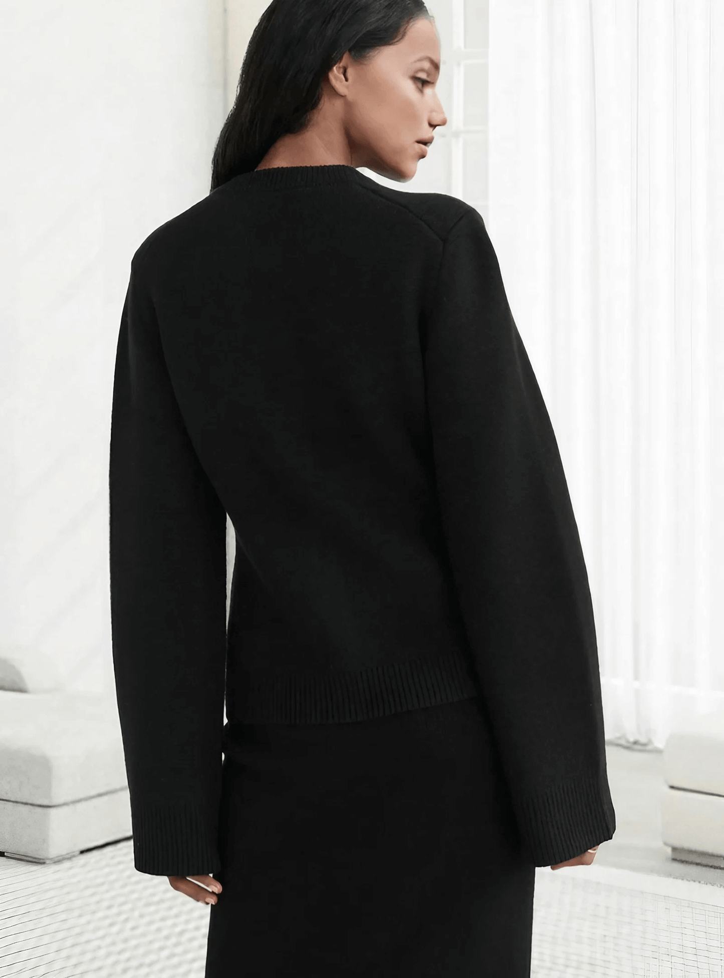 Ladies' Bell Sleeve Knit Sweater